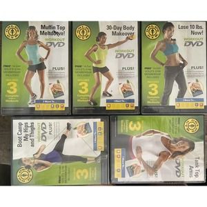 Lot of 5 - Golds Gym DVD Boot Camp Exercise Workout DVD's